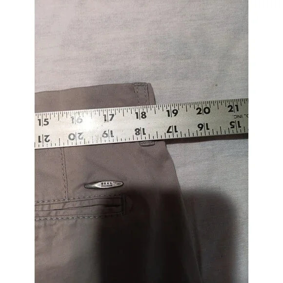 BRAX Feel Good Evans Pants Men Size 38x34 Straight Leg Chino Beige Stretch - Picture 5 of 5